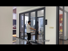 알루미늄 두꺼운 문 접는 유리 문